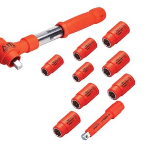 Insulated 1/2in Drive Imperial Torque Wrench Kit, 10 Piece