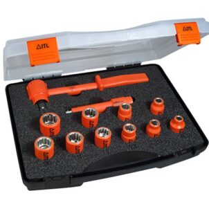 Insulated 3/8in Drive Socket Set, 12 Piece