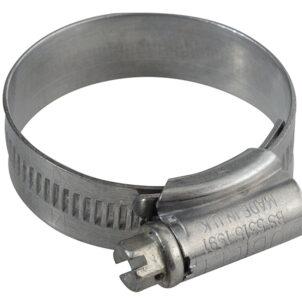 1X Zinc Protected Hose Clip 30 - 40mm (1.1/8 - 1.5/8in)