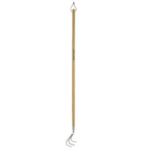 Stainless Steel Long Handled 3-Prong Cultivator, FSC®