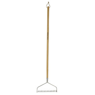 Stainless Steel Long Handled Soil Rake, FSC®
