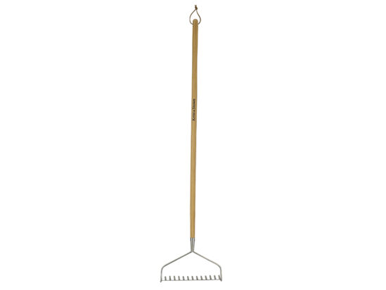 Stainless Steel Long Handled Soil Rake, FSC®