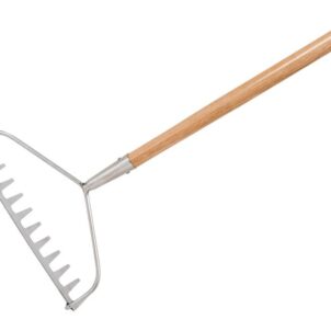 Stainless Steel Garden Life Soil Rake, FSC®