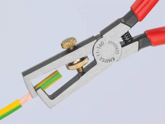 End Wire Insulation Stripping Pliers PVC Grip 160mm - Image 4