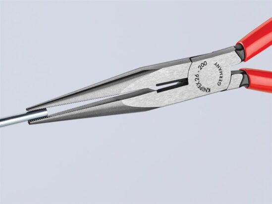 Long Snipe Nose Side Cutting Pliers PVC Grips 200mm (8in) - Image 3