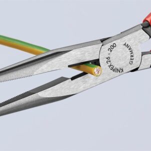 Long Snipe Nose Side Cutting Pliers PVC Grips 200mm (8in) - Image 4