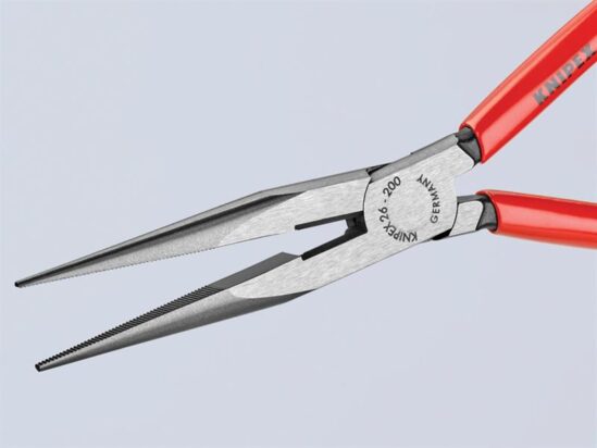 Long Snipe Nose Side Cutting Pliers PVC Grips 200mm (8in) - Image 5