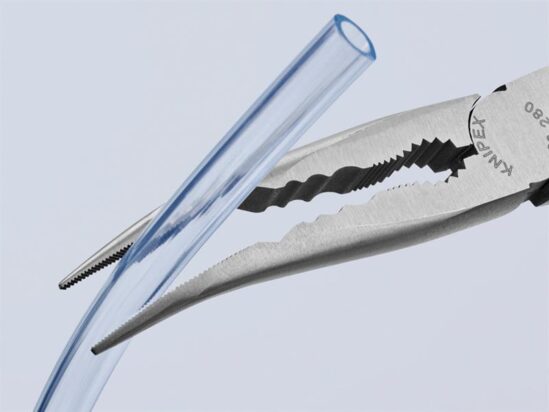 Long Reach Bent Needle Nose Pliers 280mm - Image 3
