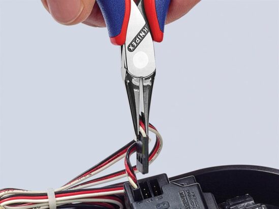 Flat Jaw Electronics Pliers Multi-Component Grip 115mm - Image 3