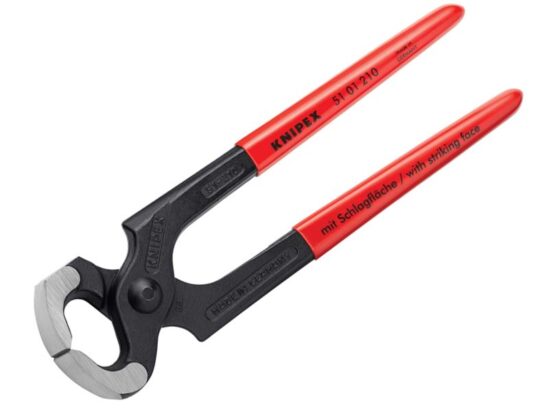 Hammerhead Style Carpenter's Pincers PVC Grip 210mm (8.1/4in) - Image 5