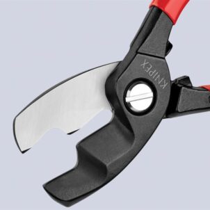 Cable Shears with Twin Cutting Edge PVC Grip 200mm - Image 4