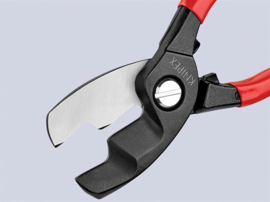 Cable Shears with Twin Cutting Edge PVC Grip 200mm - Image 4
