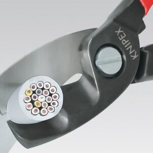 Cable Shears with Twin Cutting Edge PVC Grip 200mm - Image 2