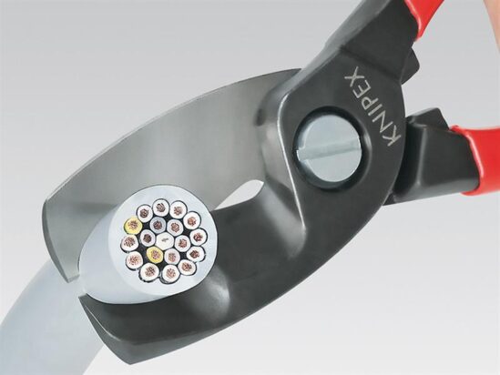 Cable Shears with Twin Cutting Edge PVC Grip 200mm - Image 2