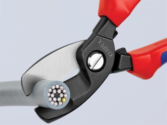 Cable Shears with Twin Cutting Edge Multi-Component Grip 200mm - Image 2