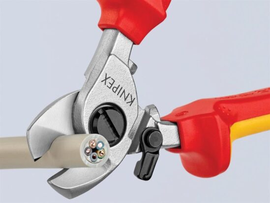 VDE Cable Shears with Return Spring 165mm - Image 5