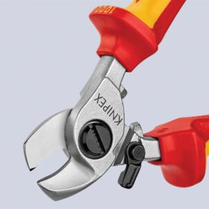 VDE Cable Shears with Return Spring 165mm - Image 4