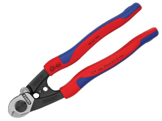 Wire Rope/Bowden Cable Cutters Multi-Component Grip 190mm - Image 2