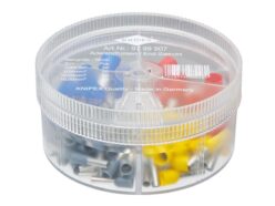 Insulated Wire Ferrules Assortment Box, 100 Piece