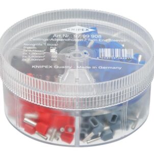 Insulated Twin Wire Ferrules Assortment Box, 200 Piece