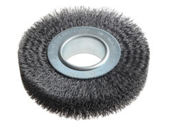 Wheel Brush D125mm x W29-31 x 40 Bore Steel Wire 0.30 + Adaptors Set 2