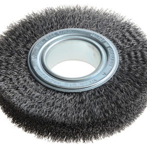 Wheel Brush D150mm x W30-32 x 50 Bore Steel Wire 0.30 + Adaptors Set 3