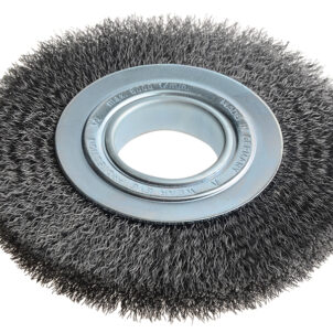Wheel Brush D178mm x W23-25 x 50 Bore Steel Wire 0.30 + Adaptors Set 3