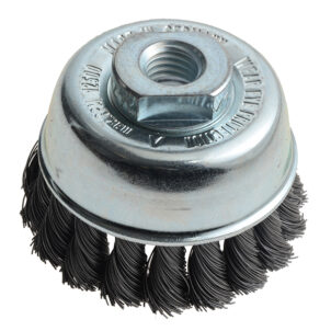 Knot Cup Brush 65mm M14x2.0, 0.35 Steel Wire
