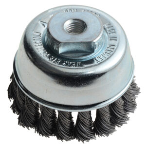Knot Cup Brush 65mm M10x2.0, 0.50 Steel Wire
