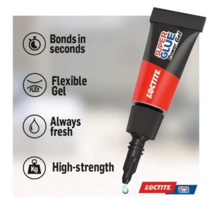 Super Glue Power Gel Mini Tube Trio 3 x 1g - Image 3