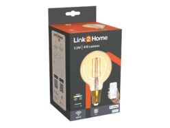 Wi-Fi LED ES (E27) Balloon Filament Dimmable Bulb, White 470 lm 5.5W