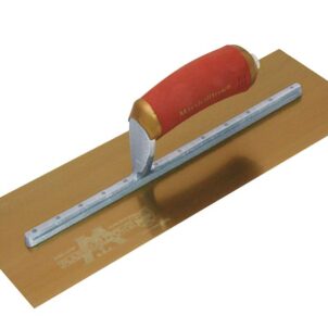 MPB145GSD Pre-Worn PermaShape® Finishing Gold S/S Trowel DuraSoft® 14 x 5in