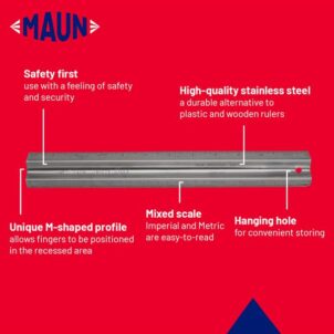 Metal Safety Rule Metric 300mm - Image 5