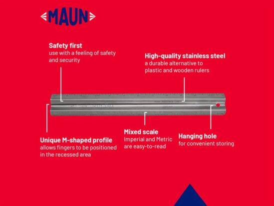 Metal Safety Rule Metric 300mm - Image 5