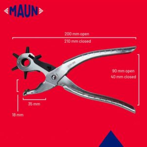 Revolving Leather Hole Punch Pliers - Image 5