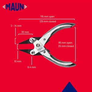 Snipe Nose Parallel Pliers, Smooth Jaws 125mm - Image 3