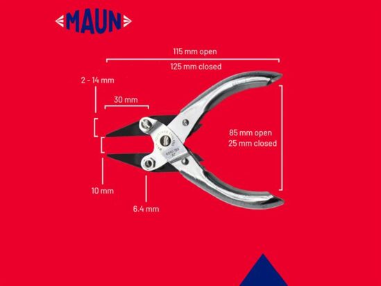 Snipe Nose Parallel Pliers, Smooth Jaws 125mm - Image 3