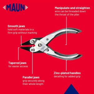 Snipe Nose Parallel Pliers, Smooth Jaws 125mm - Image 4