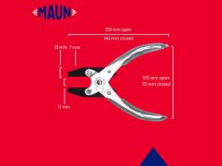 Flat Nose Pliers, Smooth Jaws 140mm