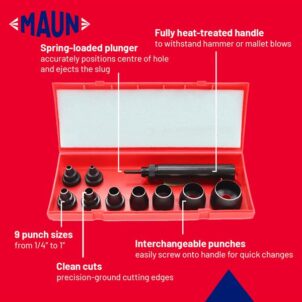 Imperial Wad Punch Kit, 9 Piece - Image 4