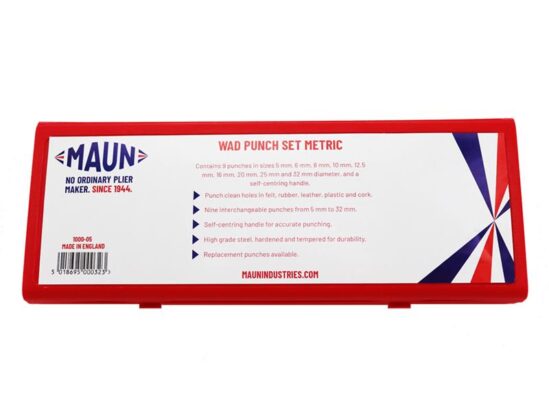 Metric Wad Punch Kit, 9 Piece - Image 2