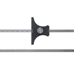 Reversible Base Depth Gauge Metric/Imperial 0-6in