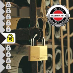 Solid Brass 40mm Padlock 4-Pin