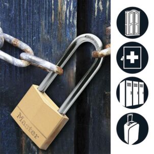 Solid Brass 40mm Padlock 4-Pin - Image 2