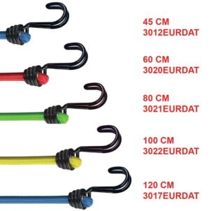 Twin Wire Bungee Cord 100cm Yellow 2 Piece