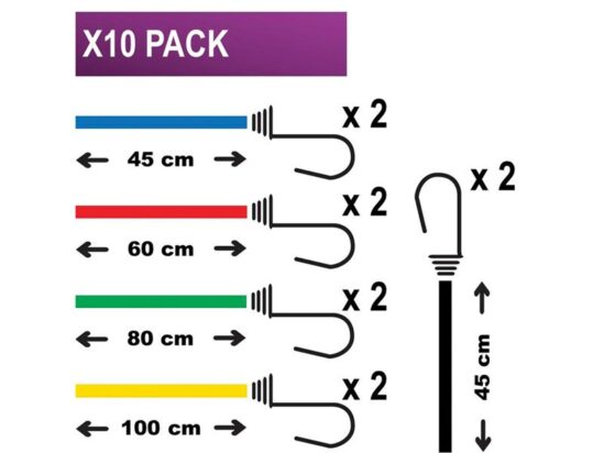 Twin Wire™ Bungee Organiser 10 Piece - Image 4