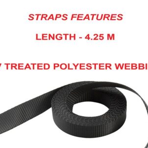 Ratchet Tie-Down S-Hooks 4.25m 4 Piece - Image 2