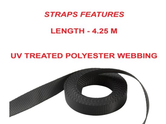 Ratchet Tie-Down S-Hooks 4.25m 4 Piece - Image 2