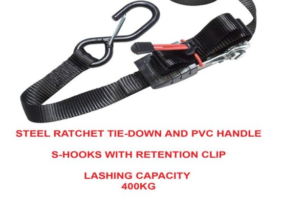 Ratchet Tie-Down S-Hooks 4.25m 4 Piece - Image 3