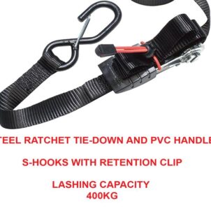 Ratchet Tie-Down S-Hooks 4.25m 2 Piece - Image 3